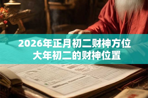 2026年正月初二财神方位  大年初二的财神位置