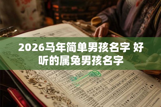 2026马年简单男孩名字 好听的属兔男孩名字 2026马年简单男孩名字 好听的属兔男孩名字