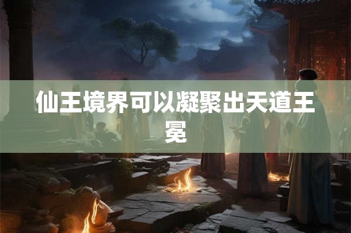 仙王境界可以凝聚出天道王冕