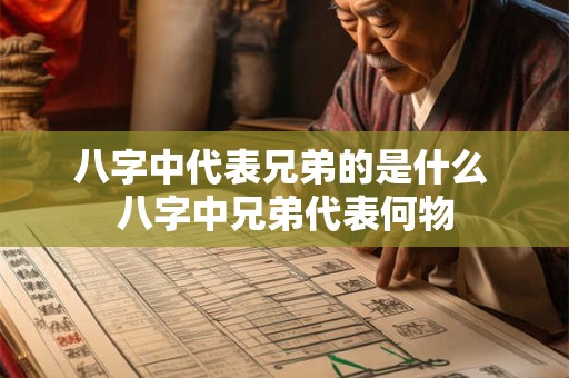 八字中代表兄弟的是什么 八字中兄弟代表何物