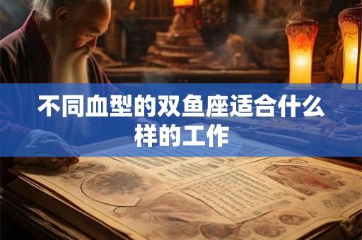 不同血型的双鱼座适合什么样的工作 不同血型的双鱼座适合什么样的工作