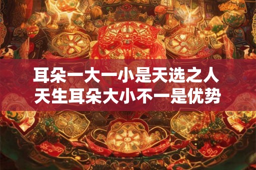 耳朵一大一小是天选之人 天生耳朵大小不一是优势