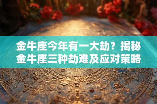 金牛座今年有一大劫?揭秘金牛座三种劫难及应对策略 金牛座今年有一大劫?揭秘金牛座三种劫难及应对策略