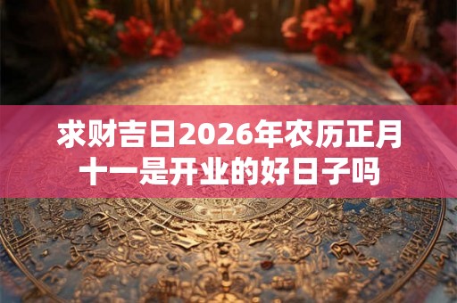 求财吉日2026年农历正月十一是开业的好日子吗 求财吉日2026年农历正月十一是开业的好日子吗