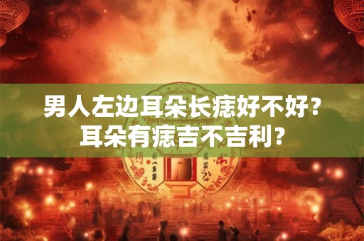 男人左边耳朵长痣好不好？耳朵有痣吉不吉利？