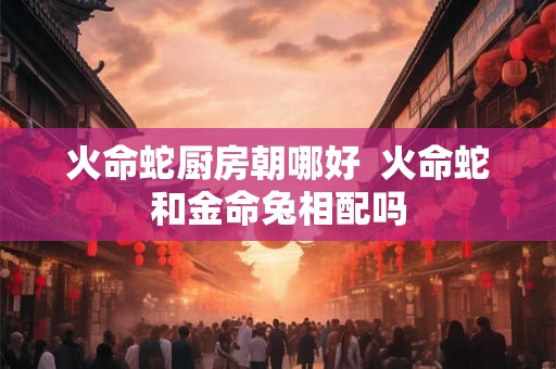 火命蛇厨房朝哪好 火命蛇和金命兔相配吗 火命蛇厨房朝哪好 火命蛇和金命兔相配吗