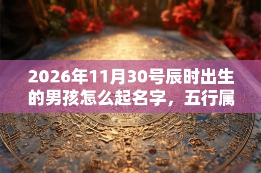 2026年11月30号辰时出生的男孩怎么起名字，五行属什么