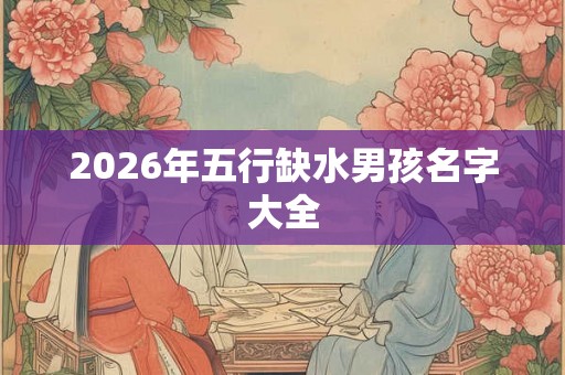 2026年五行缺水男孩名字大全