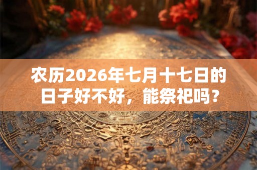 农历2026年七月十七日的日子好不好，能祭祀吗？