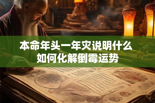 本命年头一年灾说明什么 如何化解倒霉运势 本命年头一年灾说明什么 如何化解倒霉运势