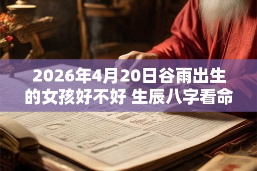 2026年4月20日谷雨出生的女孩好不好 生辰八字看命