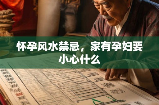 怀孕风水禁忌，家有孕妇要小心什么