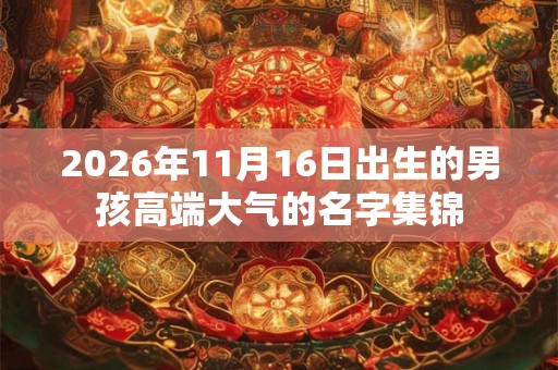 2026年11月16日出生的男孩高端大气的名字集锦