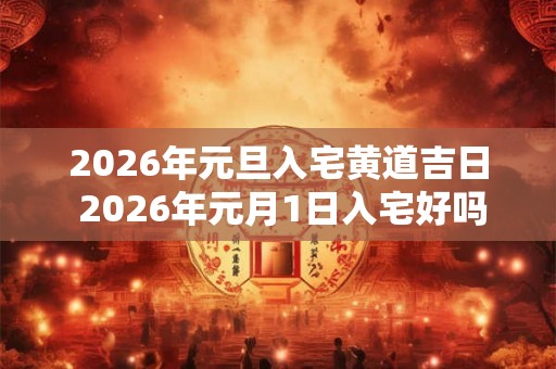 2026年元旦入宅黄道吉日 2026年元月1日入宅好吗