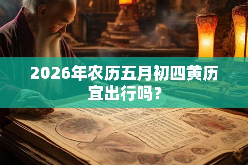 2026年农历五月初四黄历宜出行吗? 2026年农历五月初四黄历宜出行吗?