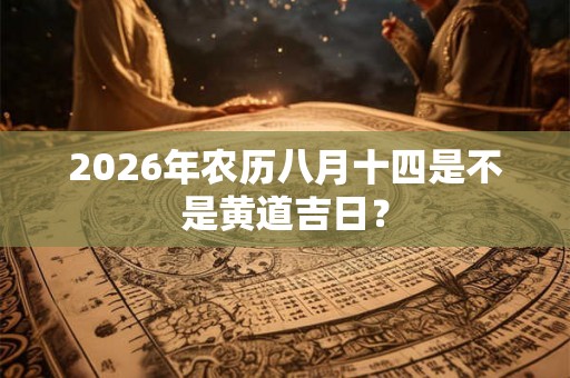 2026年农历八月十四是不是黄道吉日？