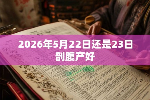 2026年5月22日还是23日剖腹产好