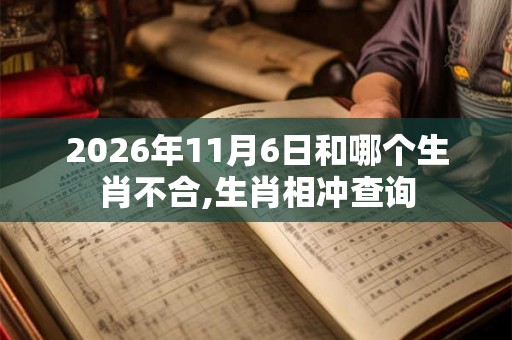 2026年11月6日和哪个生肖不合,生肖相冲查询