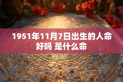 1951年11月7日出生的人命好吗 是什么命
