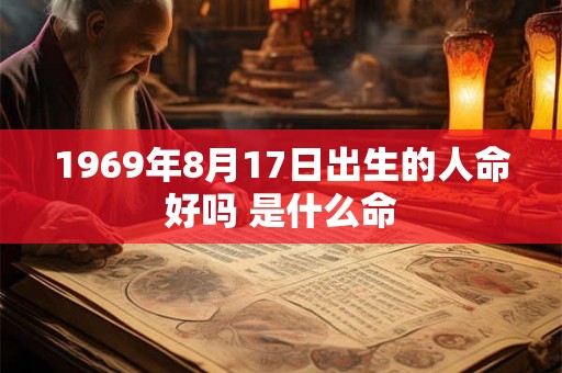 1969年8月17日出生的人命好吗 是什么命