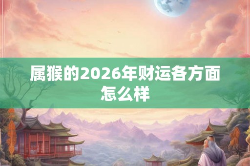 属猴的2026年财运各方面怎么样 属猴的2026年财运各方面怎么样