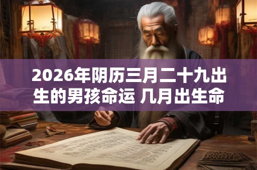 2026年阴历三月二十九出生的男孩命运 几月出生命最差 2026年阴历三月二十九出生的男孩命运 几月出生命最差
