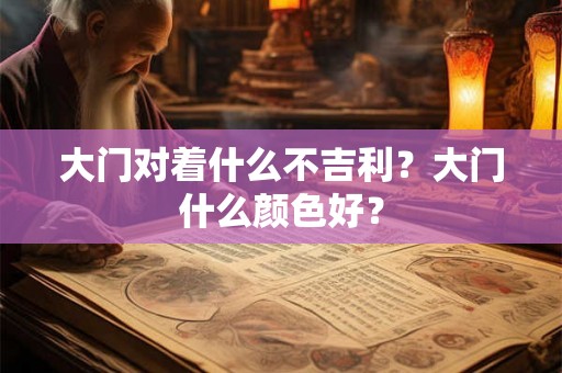 大门对着什么不吉利？大门什么颜色好？