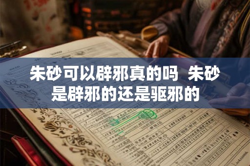 朱砂可以辟邪真的吗  朱砂是辟邪的还是驱邪的