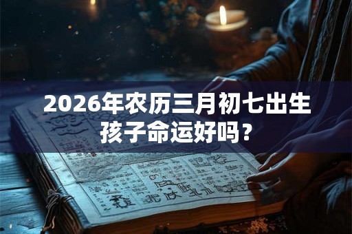 2026年农历三月初七出生孩子命运好吗？