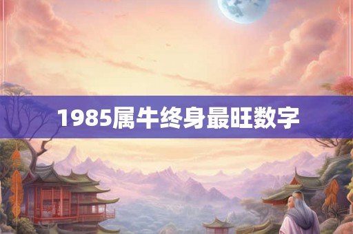 1985属牛终身最旺数字