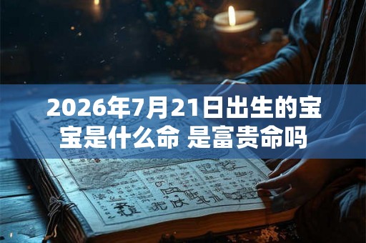 2026年7月21日出生的宝宝是什么命 是富贵命吗
