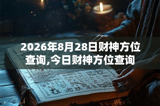 2026年8月28日财神方位查询,今日财神方位查询