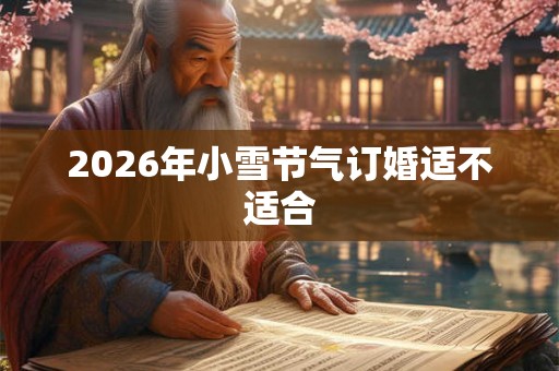 2026年小雪节气订婚适不适合 2026年小雪节气订婚适不适合