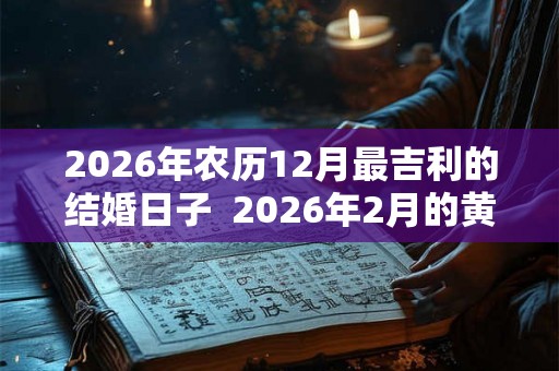 2026年农历12月最吉利的结婚日子 2026年2月的黄道吉日 2026年农历12月最吉利的结婚日子 2026年2月的黄道吉日