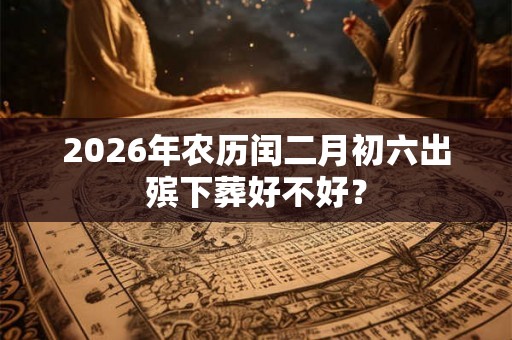 2026年农历闰二月初六出殡下葬好不好？
