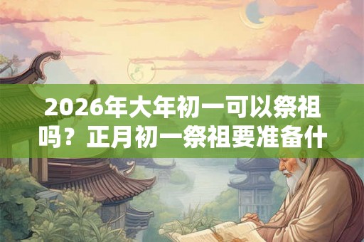 2026年大年初一可以祭祖吗？正月初一祭祖要准备什么？
