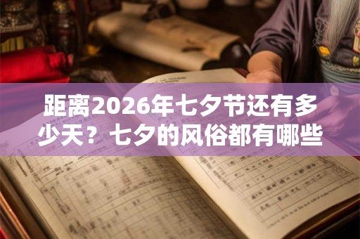 距离2026年七夕节还有多少天？七夕的风俗都有哪些？