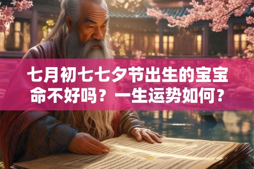 七月初七七夕节出生的宝宝命不好吗?一生运势如何? 七月初七七夕节出生的宝宝命不好吗?一生运势如何?