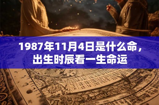 1987年11月4日是什么命，出生时辰看一生命运