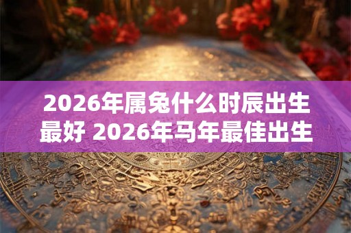 2026年属兔什么时辰出生最好 2026年马年最佳出生时刻