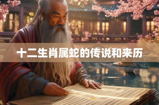 十二生肖属蛇的传说和来历