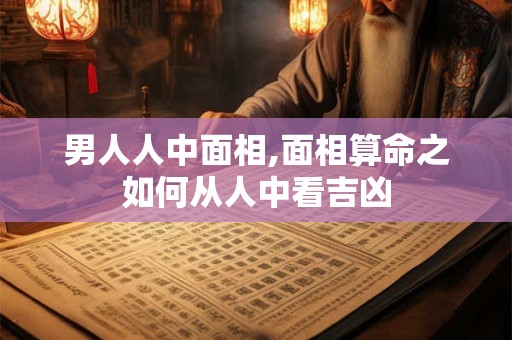 男人人中面相,面相算命之如何从人中看吉凶