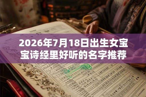 2026年7月18日出生女宝宝诗经里好听的名字推荐