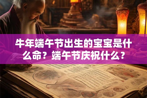 牛年端午节出生的宝宝是什么命？端午节庆祝什么？