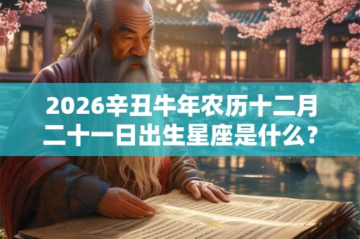 2026辛丑牛年农历十二月二十一日出生星座是什么？