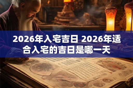 2026年入宅吉日 2026年适合入宅的吉日是哪一天