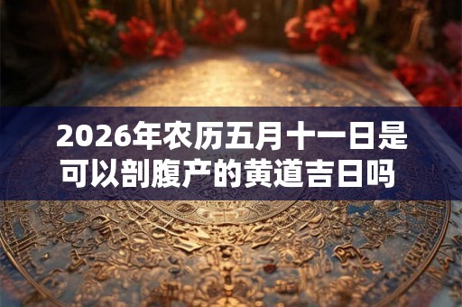 2026年农历五月十一日是可以剖腹产的黄道吉日吗 宜生子吗