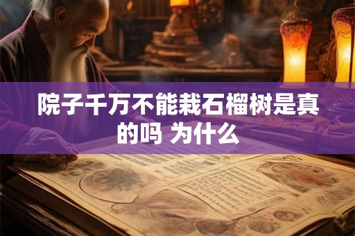 院子千万不能栽石榴树是真的吗 为什么 院子千万不能栽石榴树是真的吗 为什么
