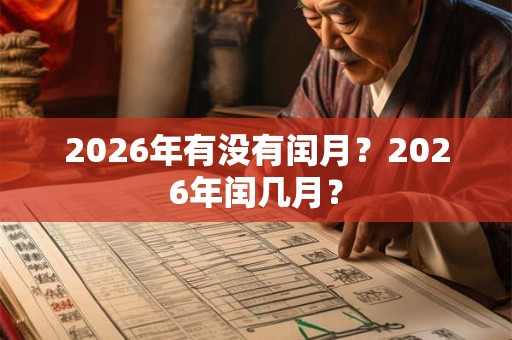 2026年有没有闰月?2026年闰几月? 2026年有没有闰月?2026年闰几月?