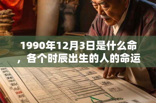 1990年12月3日是什么命，各个时辰出生的人的命运